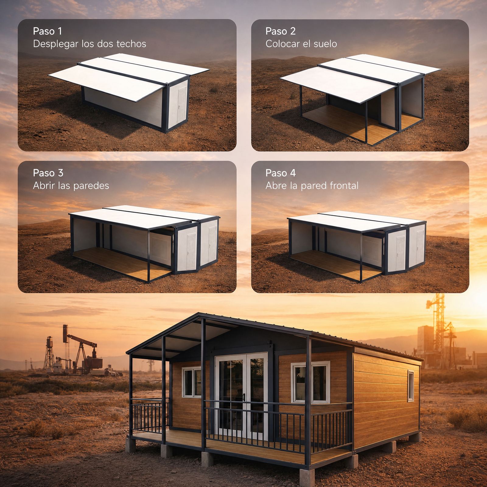 Módulo habitacional &mdash; Pasos de montaje